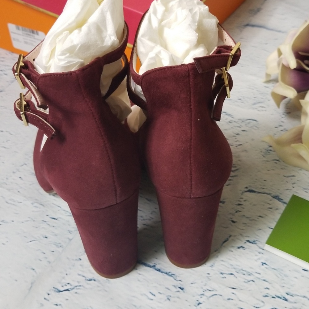 Womens Kate Spade Block Heel Suede Pump - Picture 6 of 8